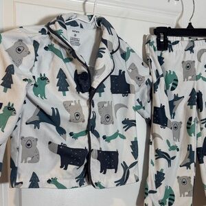 Carter's Kids Pajama Set - Forest Friends in Blue and Green